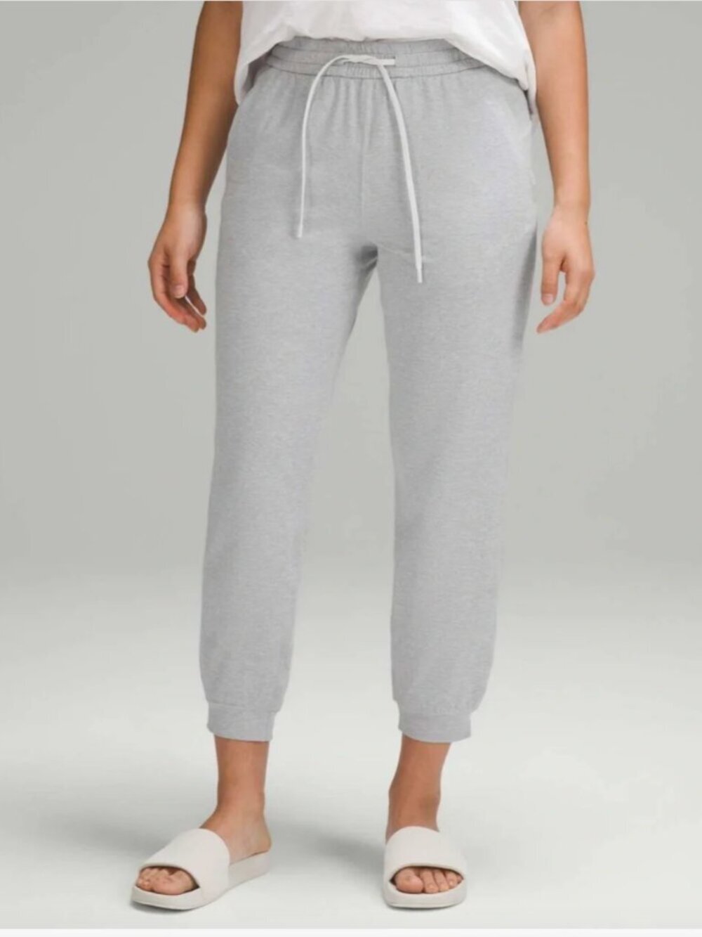Lululemon Soft Jersey Classic-Fit Mid-Rise Jogger Heathered Core Light Grey - 6